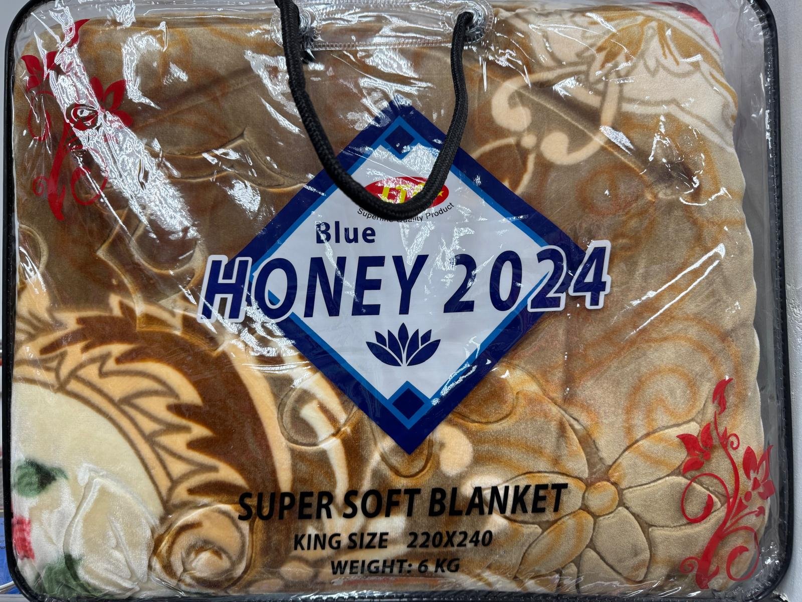 Floral Print Plush Blanket - Image 4